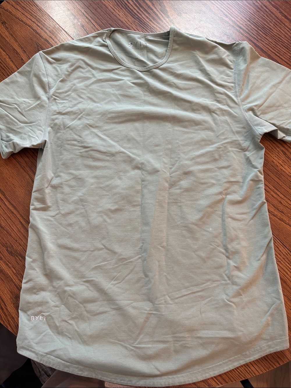 Bylt Lightweight Crew Neck T-Shirt in Sage Green